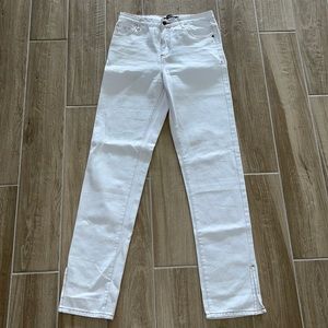 Lioness white split hem jeans!